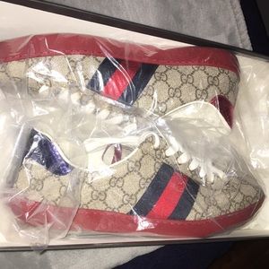 red bottom gucci sneakers